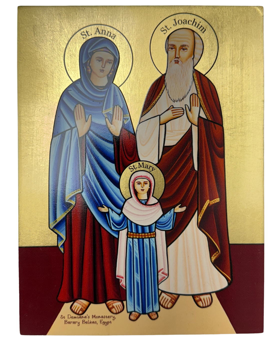 Coptic icon of Saint Anna and Saint Joachim