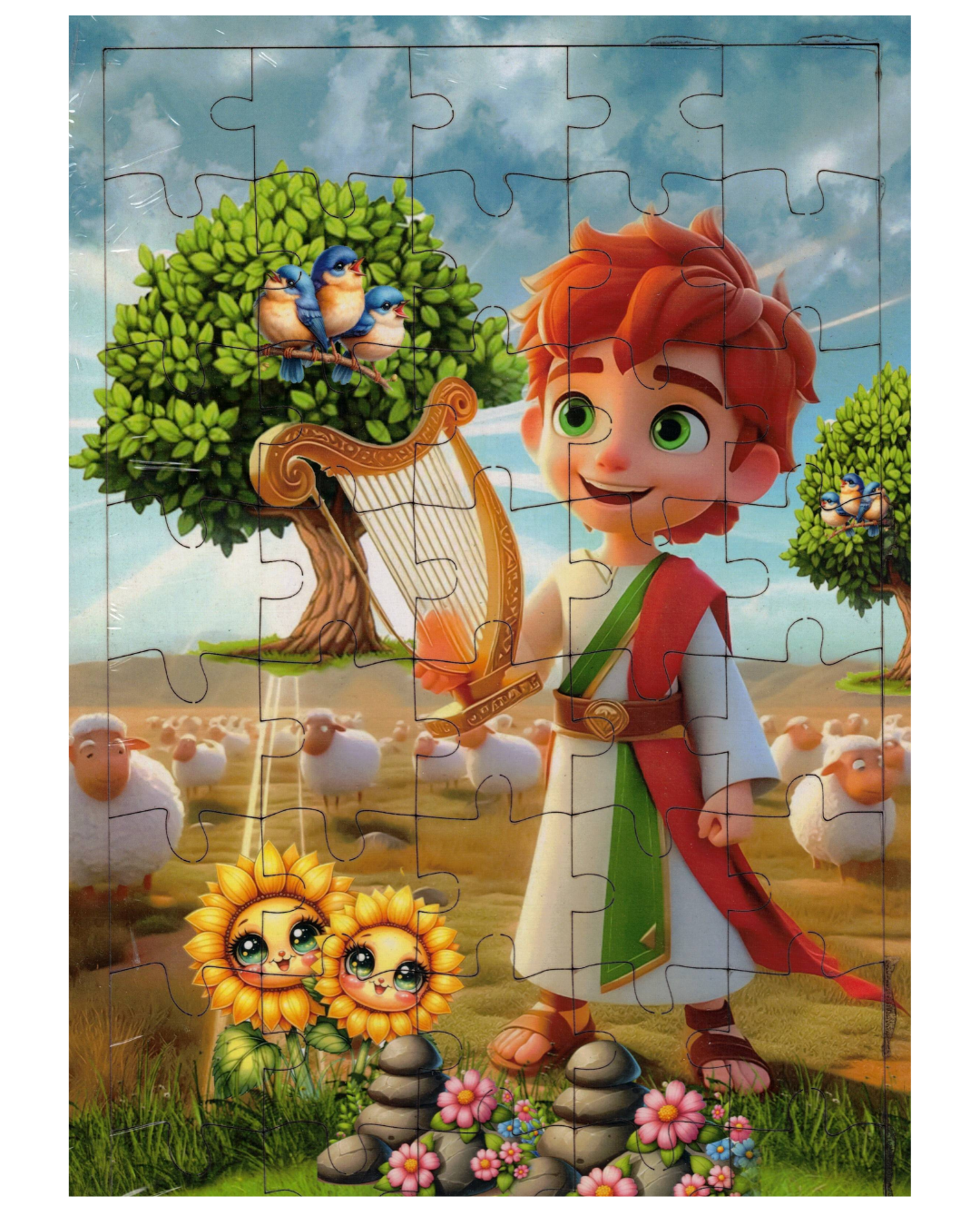 David with his Harp - puzzle