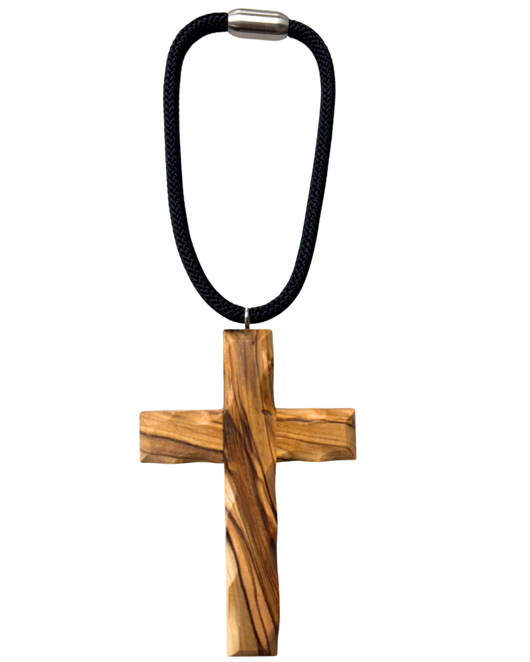 Car Mirror Cross Olive Wood Style 2