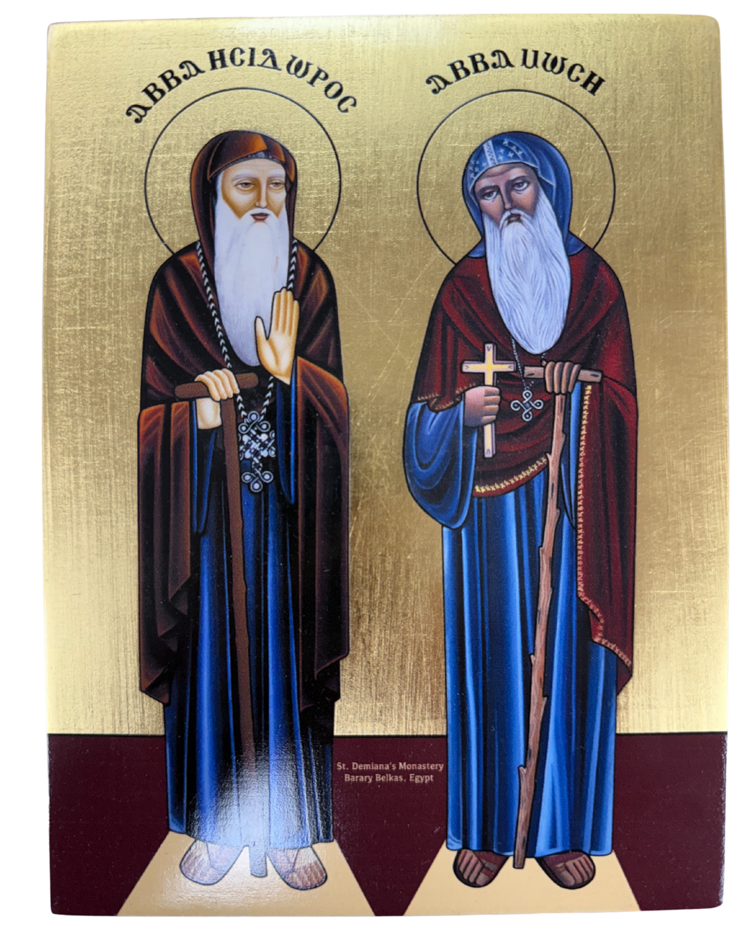 Coptic Icon of Saint Isidoros & Saint Moses