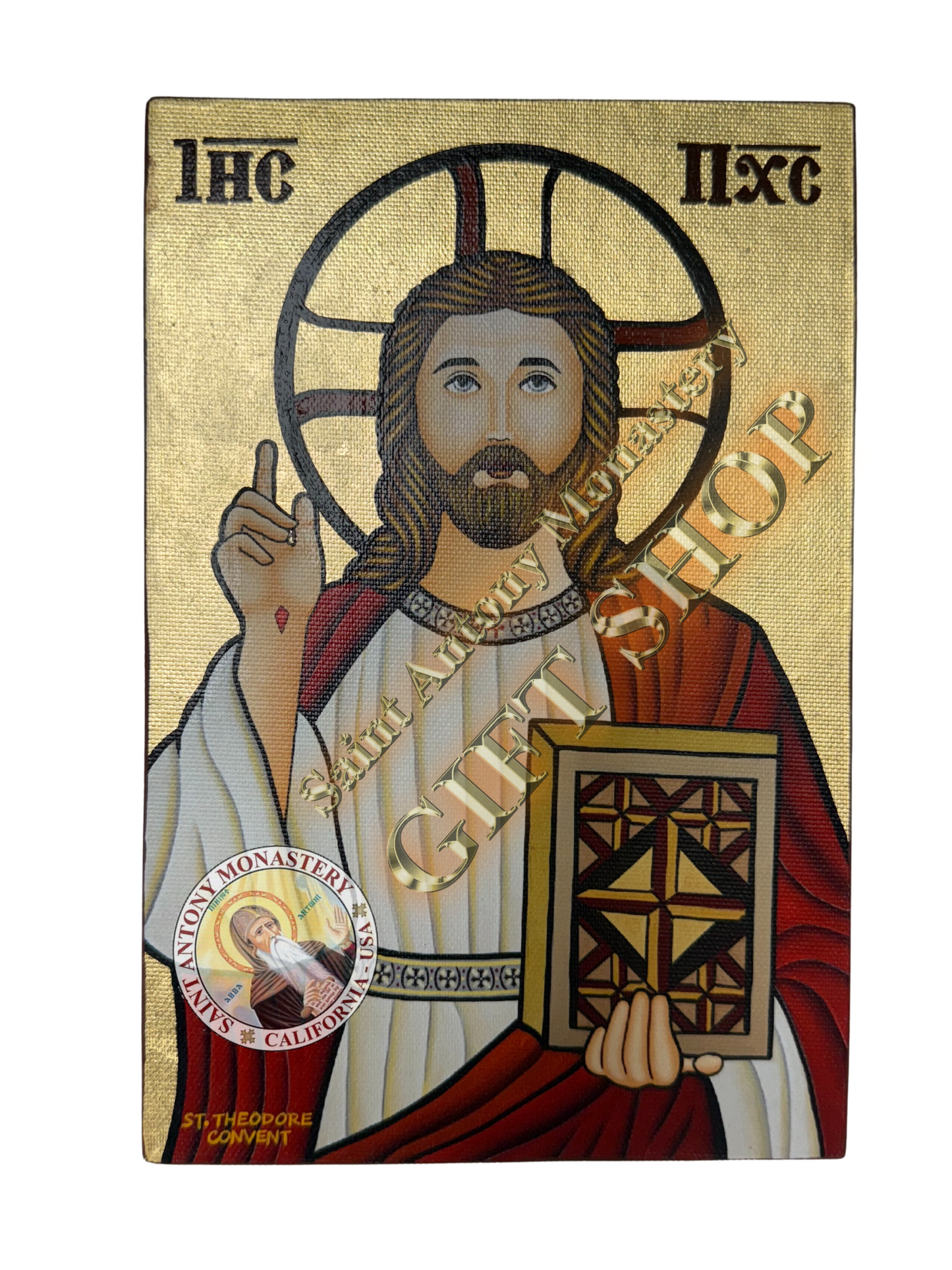Handmade Coptic Icon of Jesus Christ