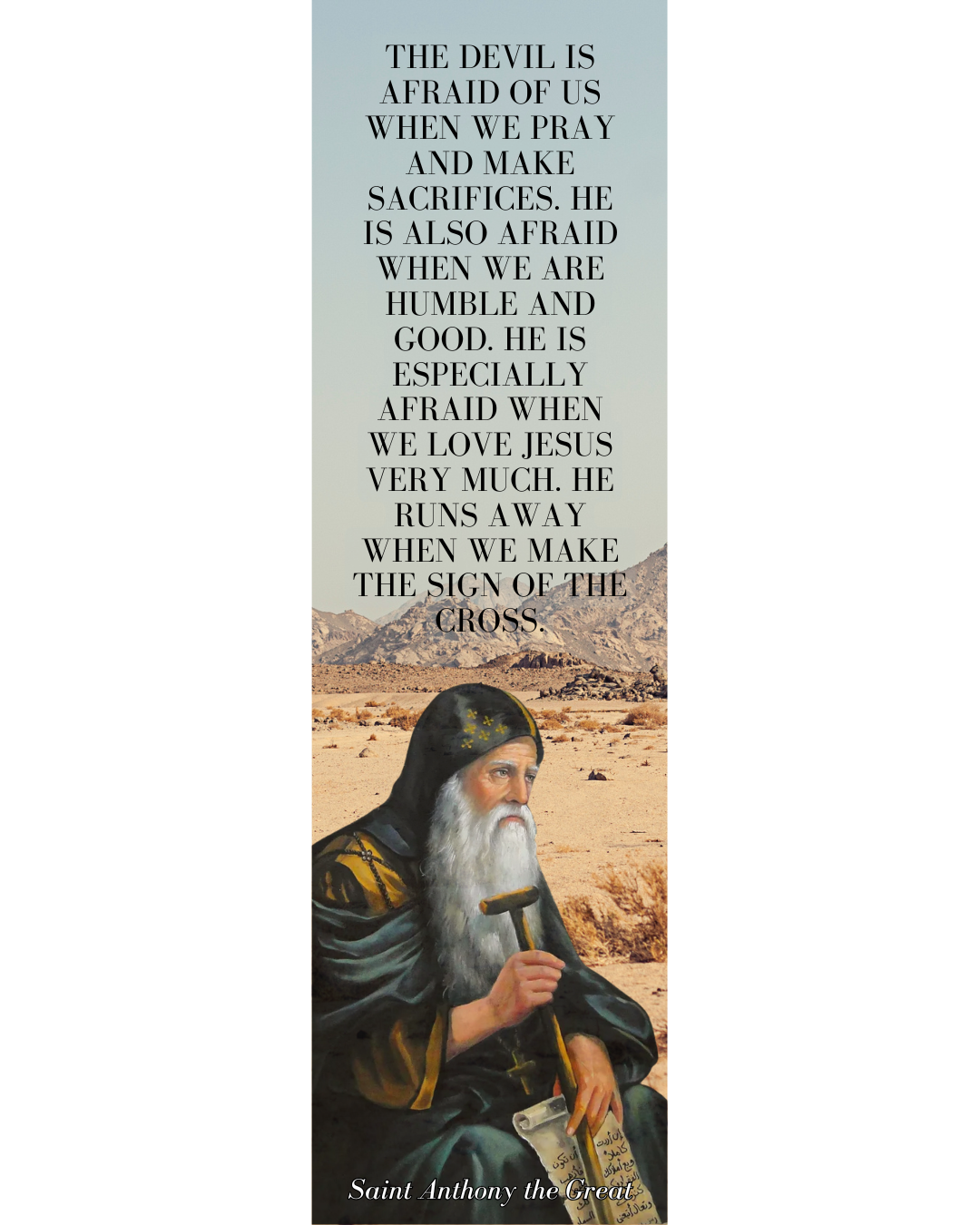 Saint Antony Bookmarker