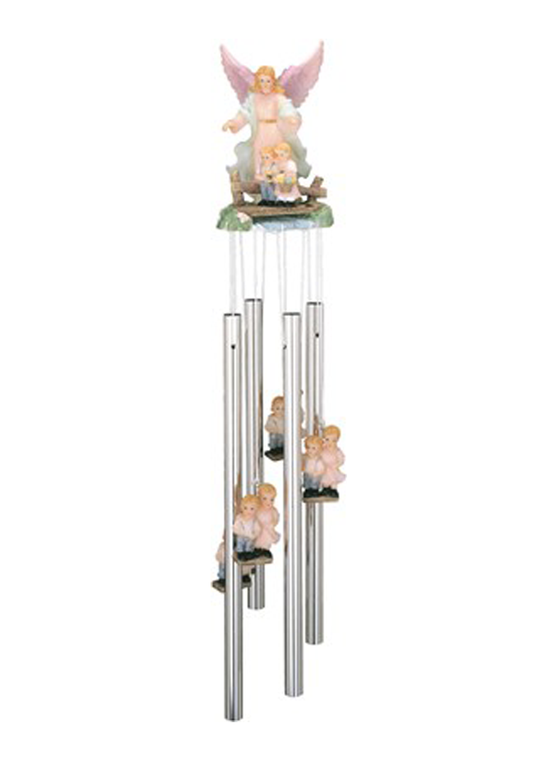 Guardian Angel Round Top Wind Chime