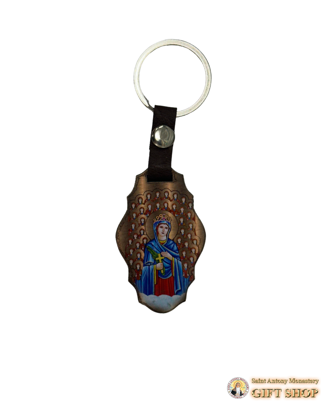 Saint Demiana and Pope Shenouda Keychain