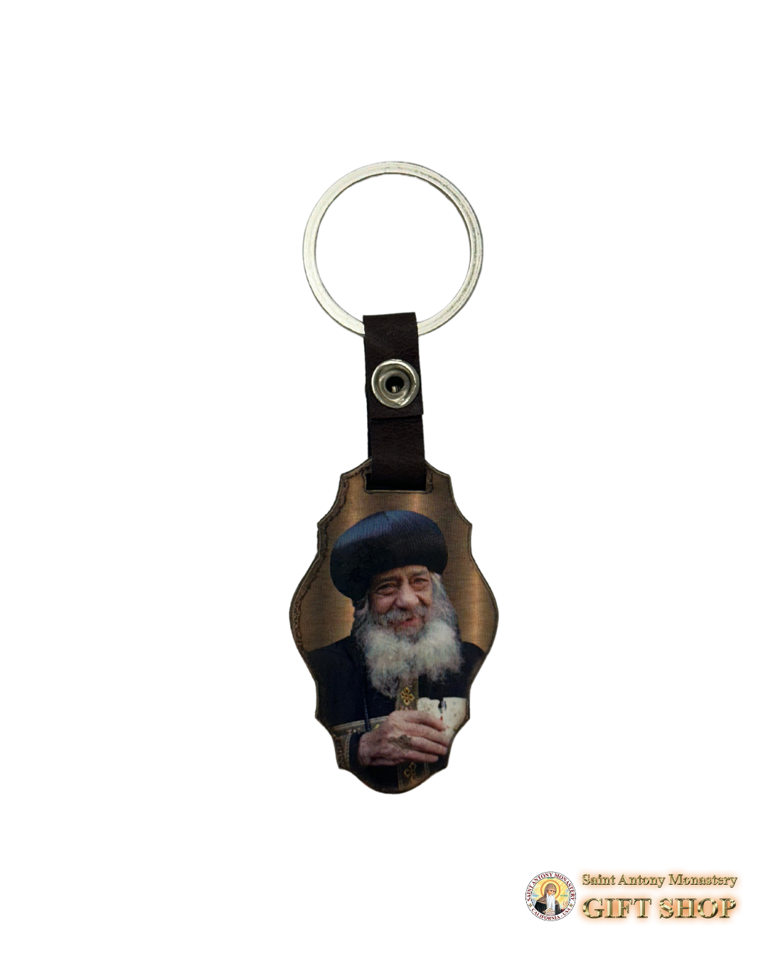 Saint Demiana and Pope Shenouda Keychain