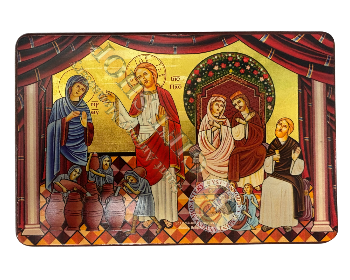 Coptic Icon Wedding of Galilee