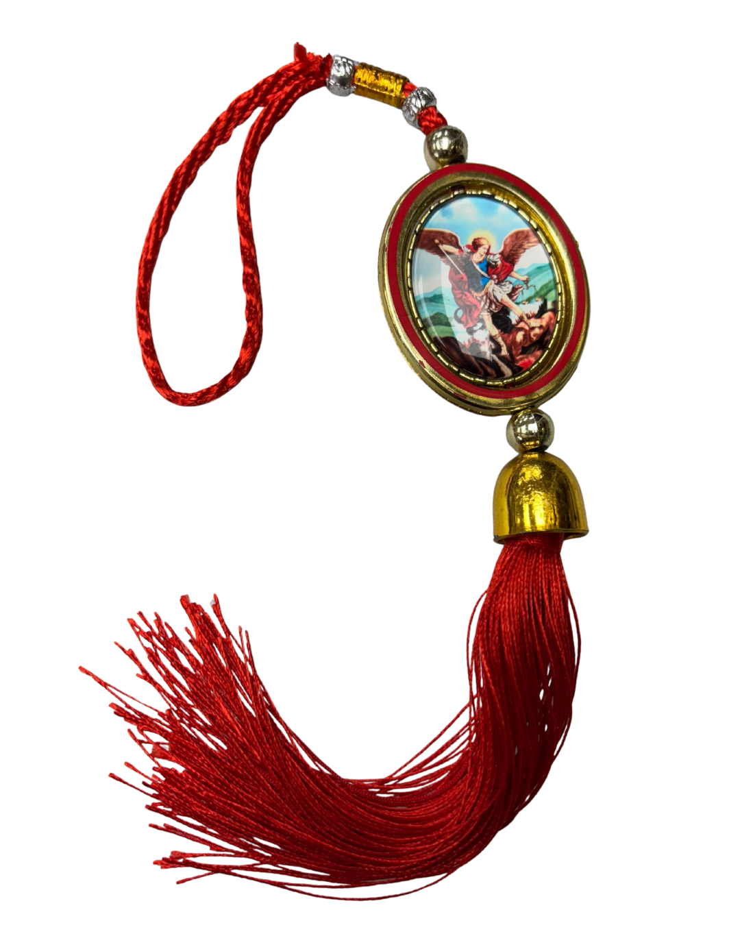 Saint Michael Car Rearview Mirror Hanging Charm