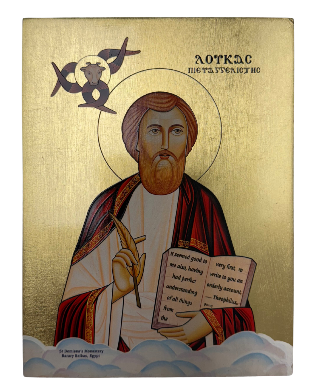 Coptic icon of Saint Luke the Evangelist