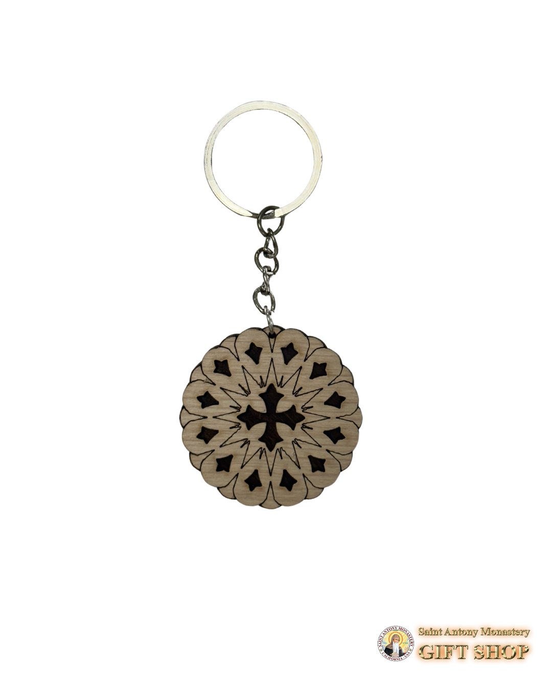 Handmade Coptic Cross Keychain Style 3