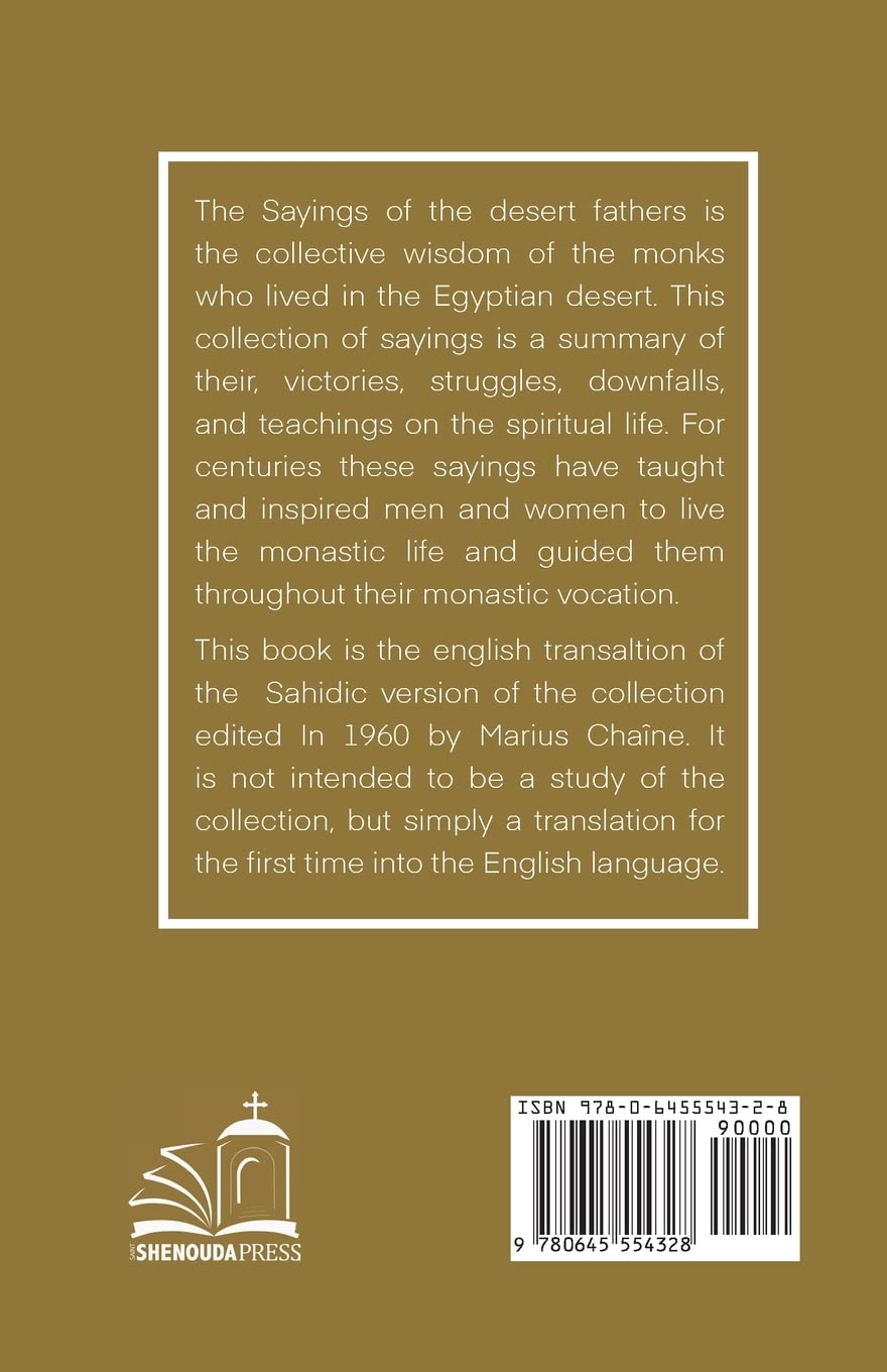 Sayings of the Desert Fathers: Translation of the Coptic Text