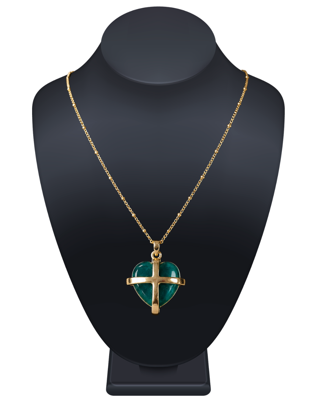 Heart Cross Necklace