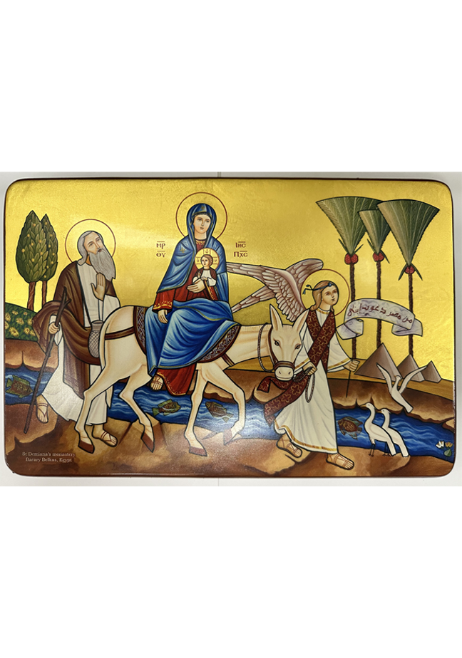 Coptic Icon of The Flight to Egypt