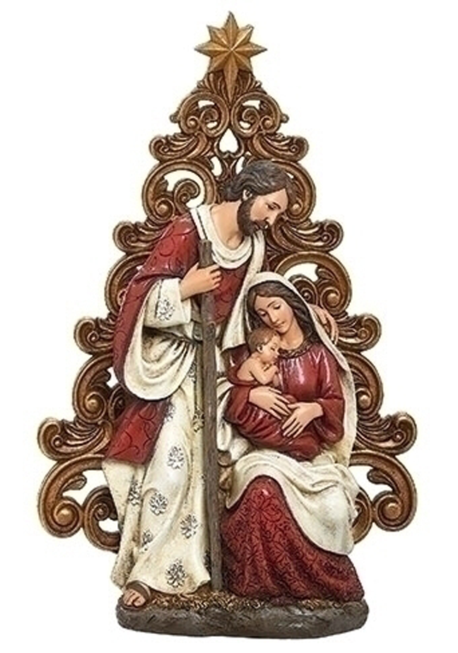 HOLY FAMILY W/GOLD TREE