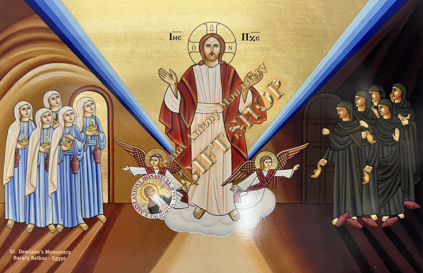 Coptic Icon of The 5 Wise Virgins