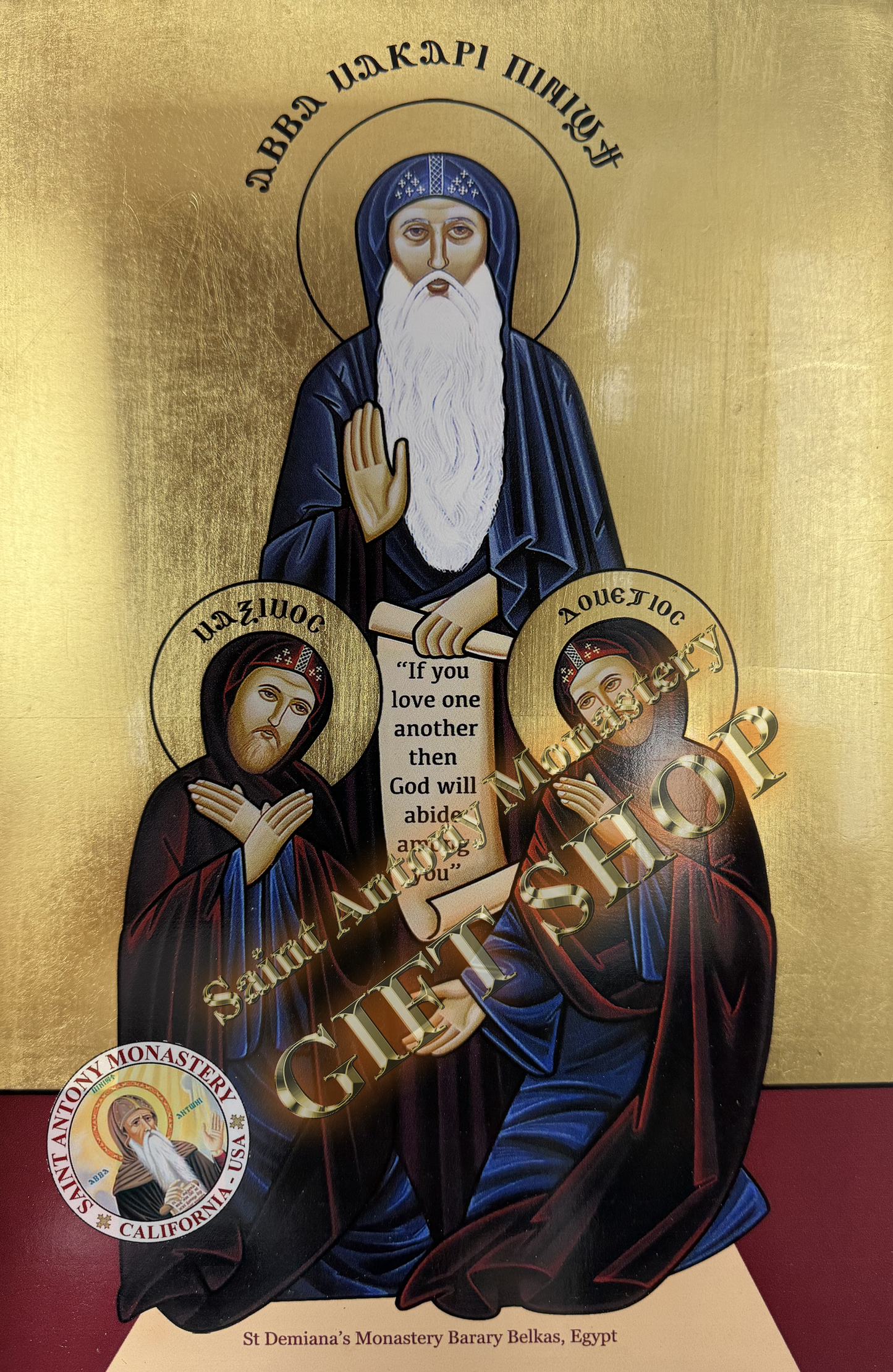 Coptic Icon of Saint Makarios Style II