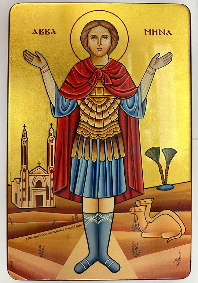 Coptic Icon of Saint Mina