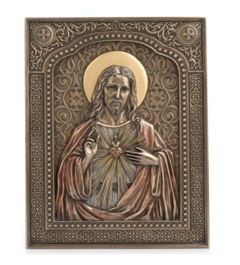 The Sacred Heart Of Jesus Wall Plaque