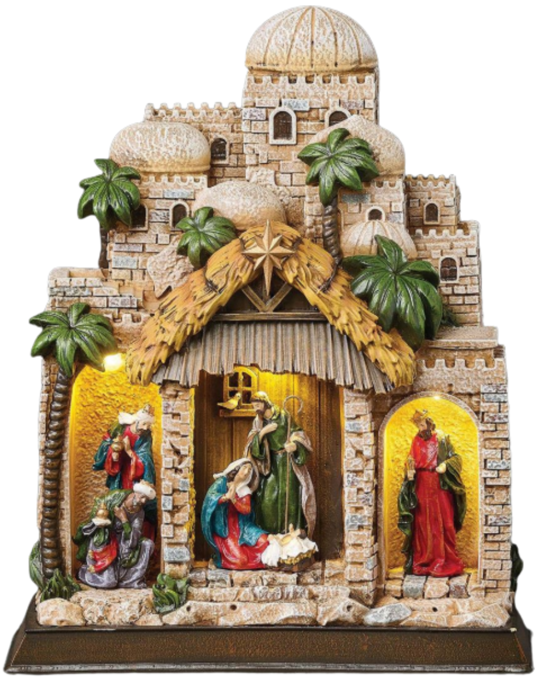 Lighted Nativity in Town