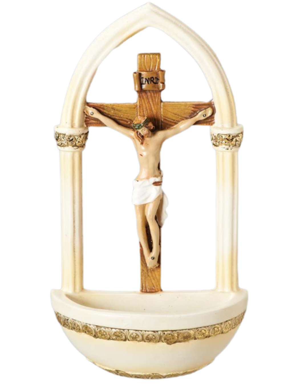 Crucifix Holy Water Font