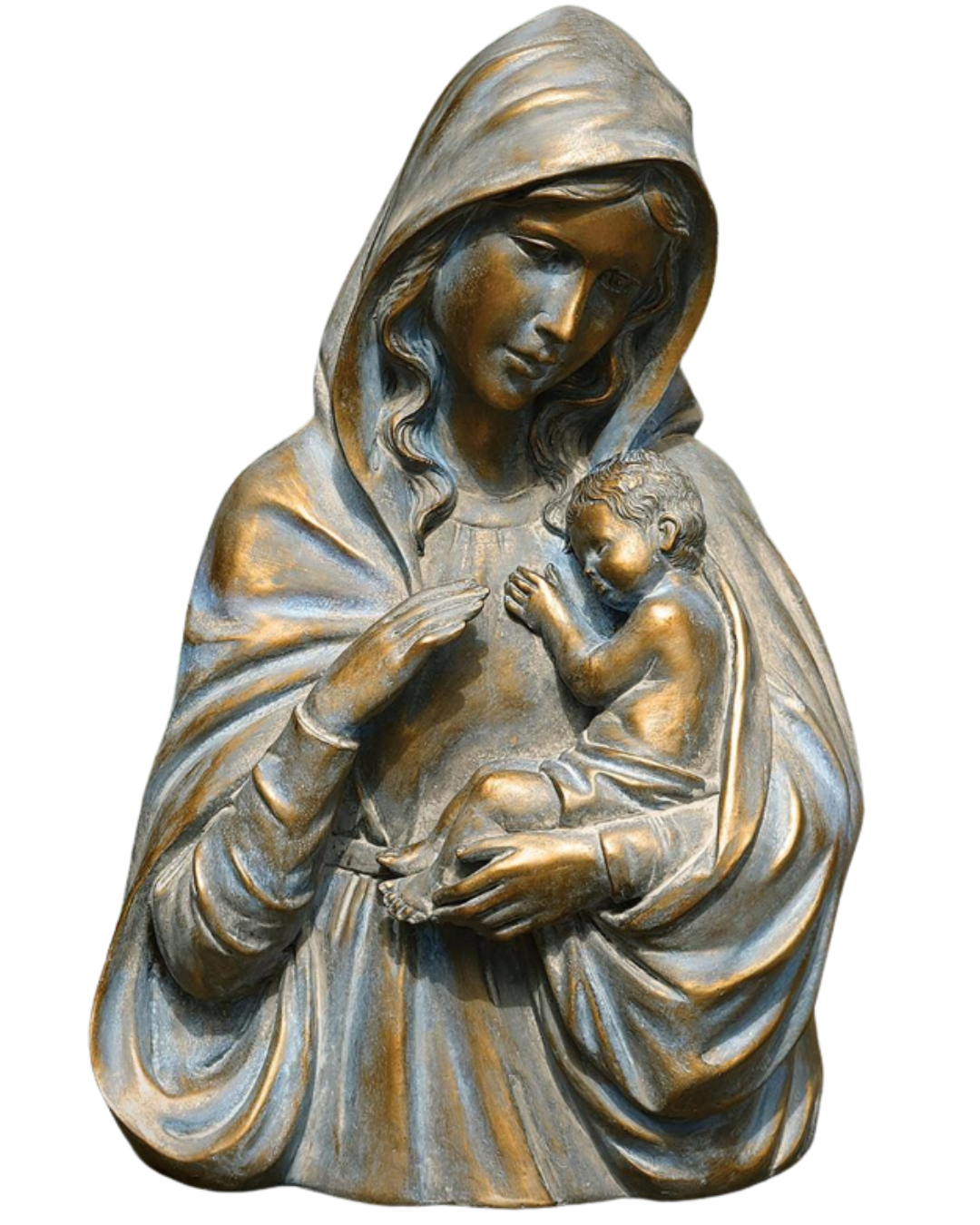 Bronze Madonna & Child