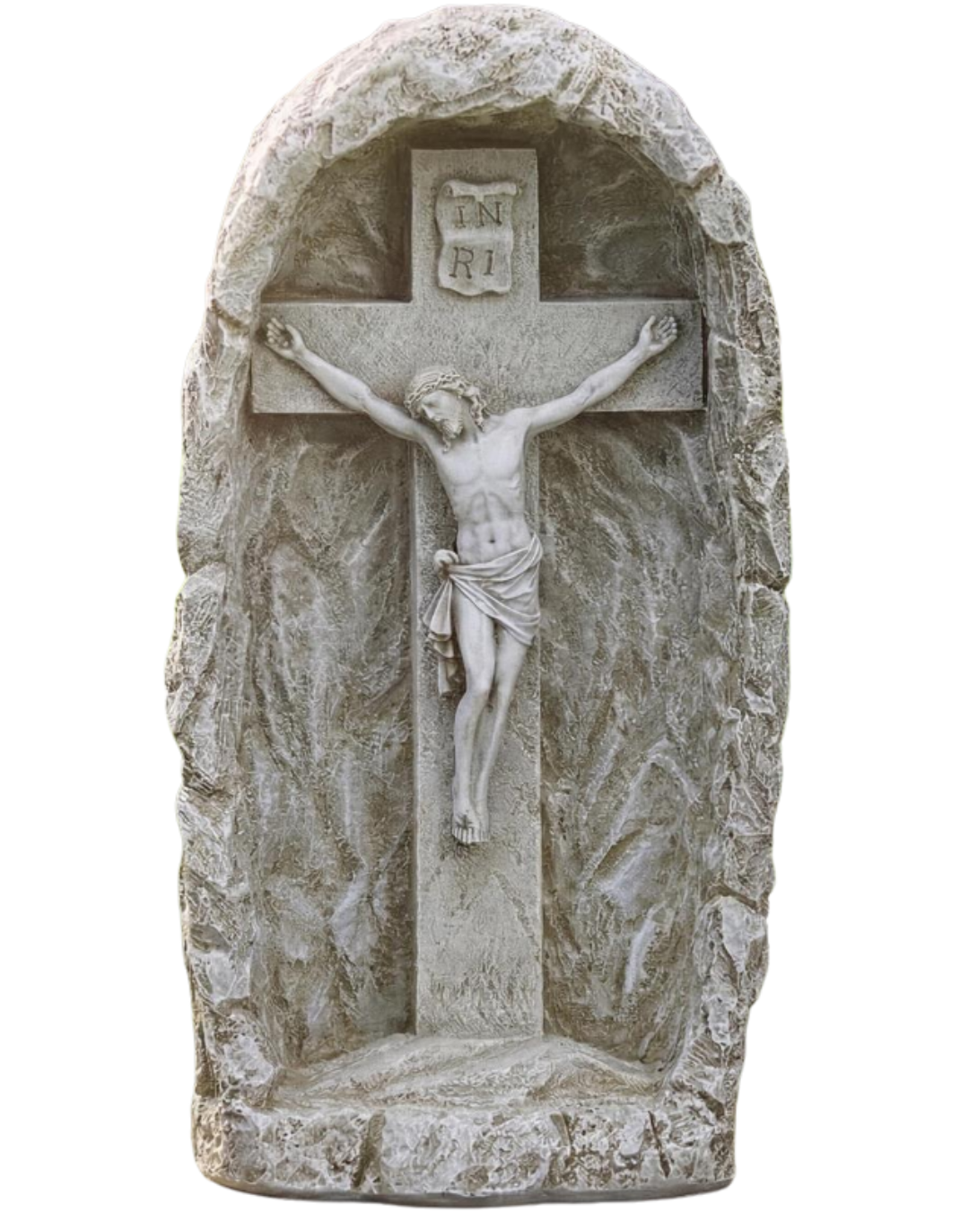 LED Solar Crucifix Grotto Garden Statue