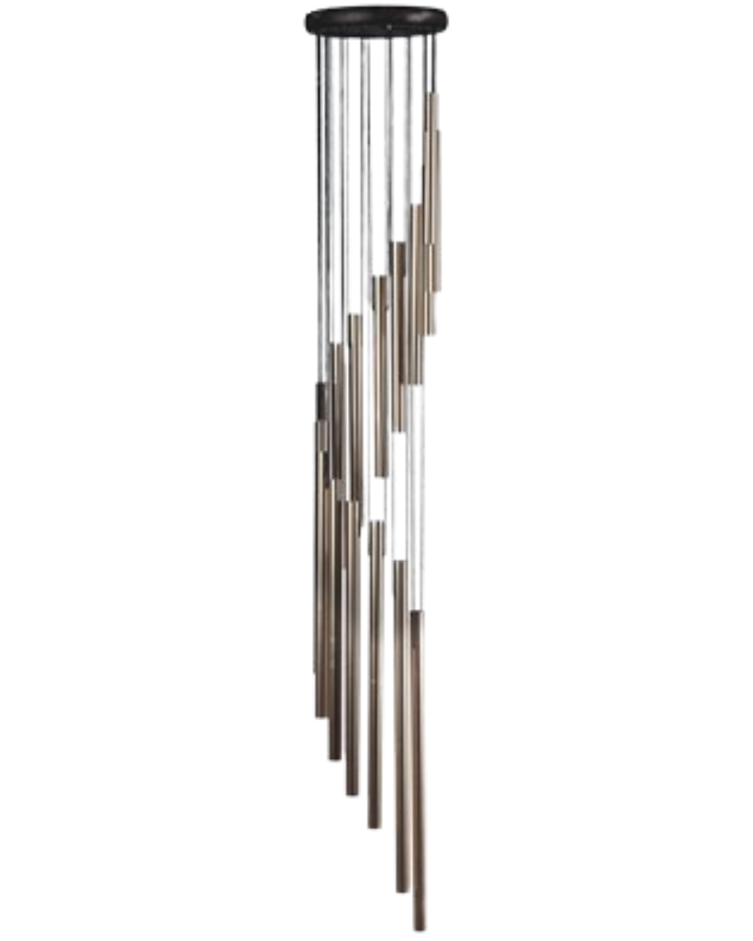 Wood Top Spiral Silver Chime