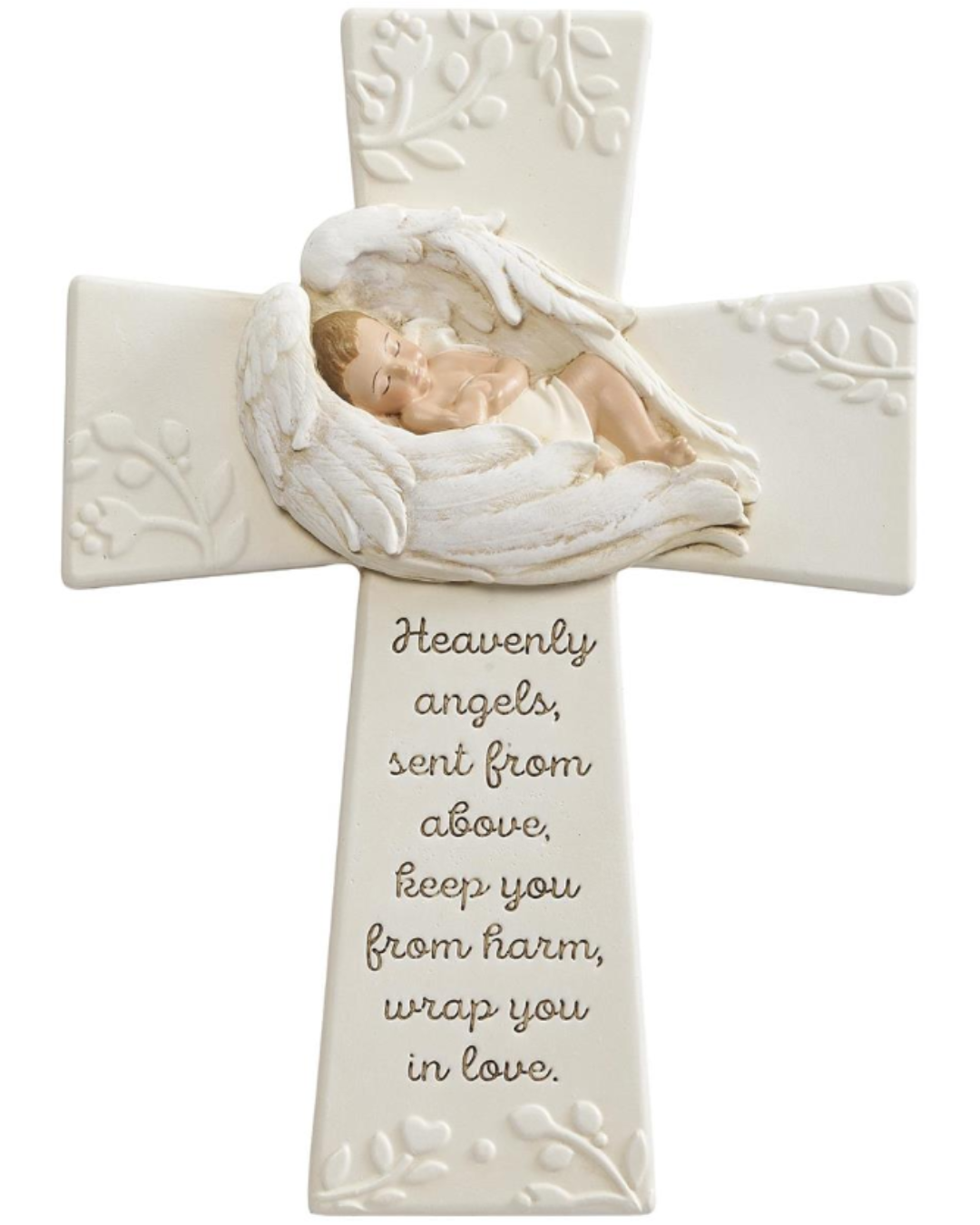 Baby in Wings Wall Cross