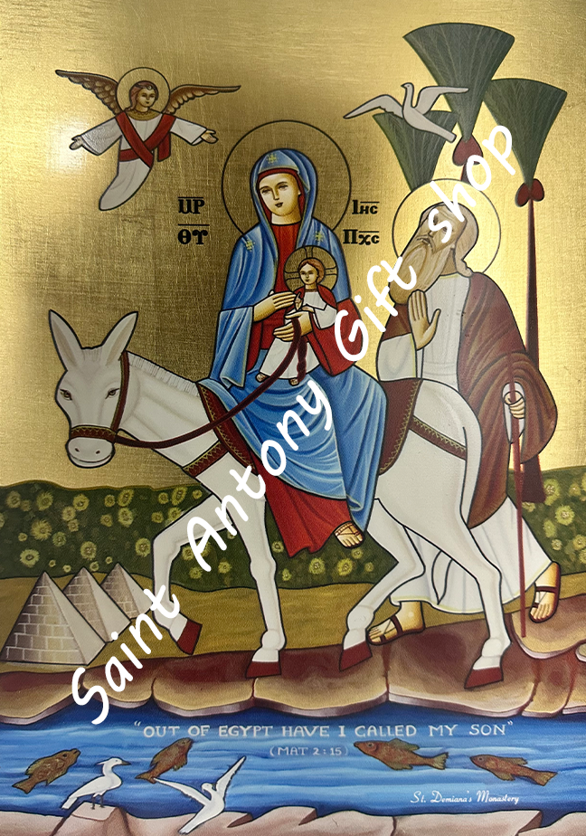 Coptic Icon of The Flight To Egypt III
