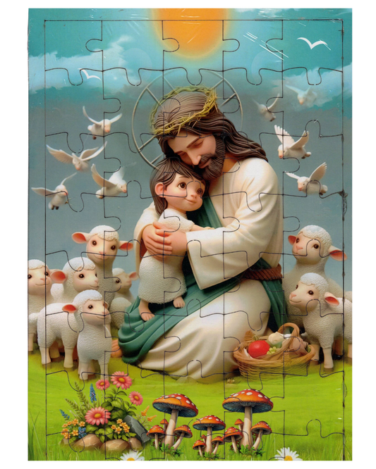 Jesus Carrying a Kid - Puzzle