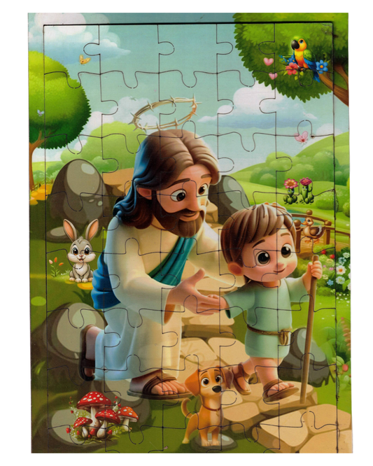 Jesus Helping a Child - puzzle
