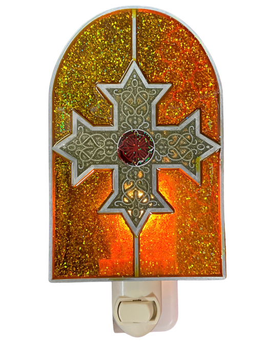 Coptic Cross Night Light