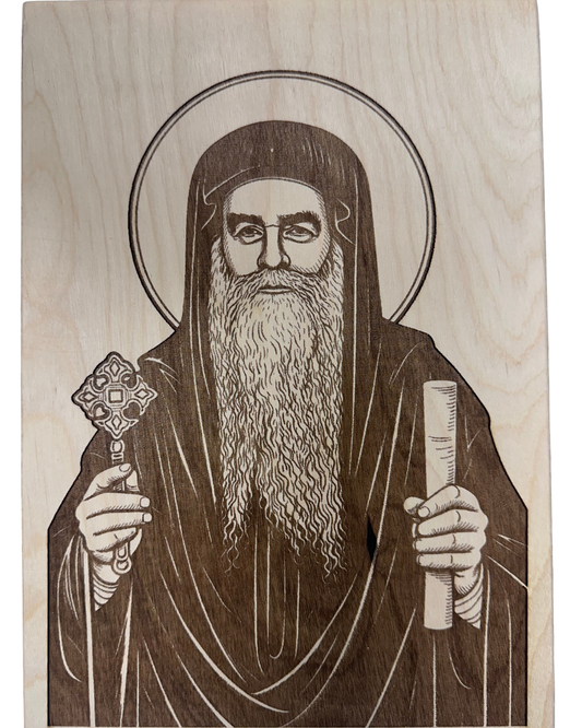 Pope Kyrillos the 6th Wood Burning