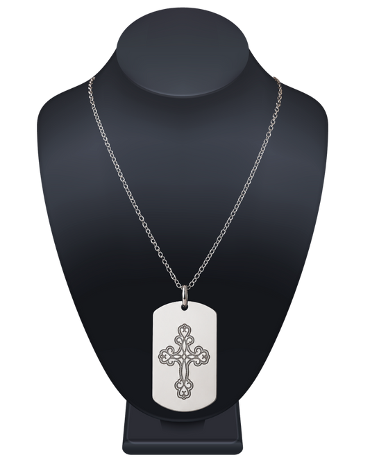 Cross Pendant with Lord Prayer