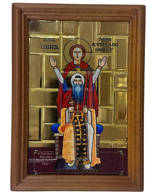 Saint Mina and Pope Kyrillos