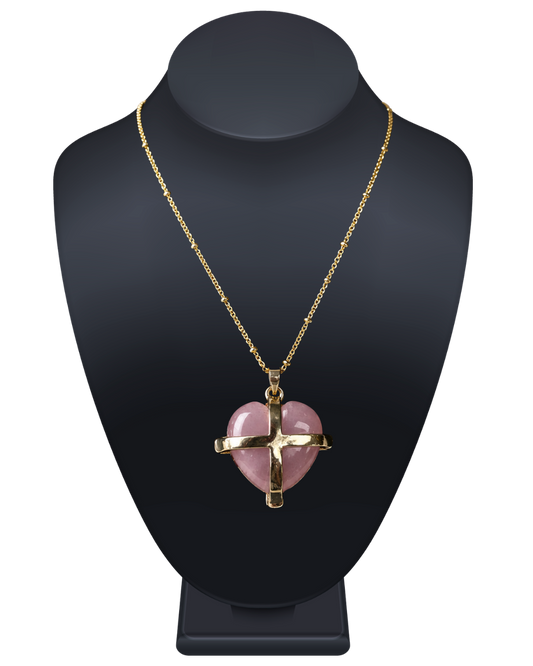 Heart Cross Necklace