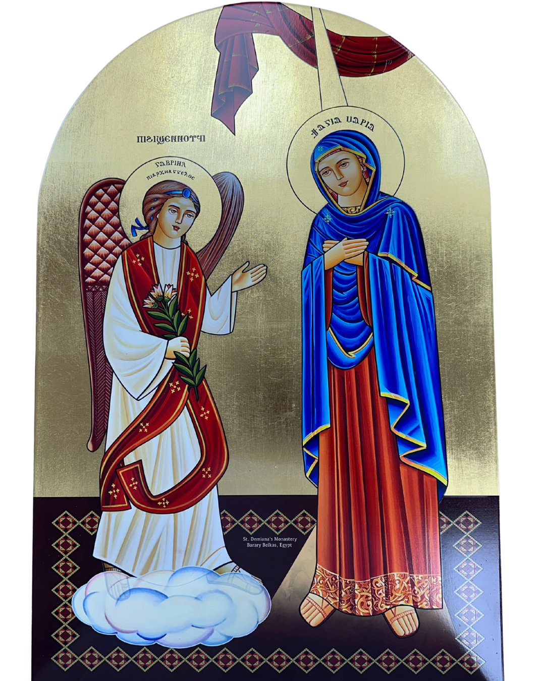 Coptic Icon of the Annunciation Coptic arch