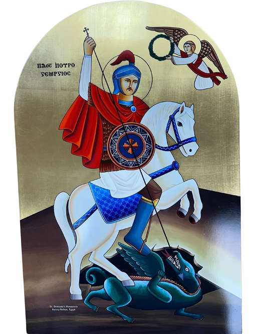 Coptic Icon Saint George coptic arch