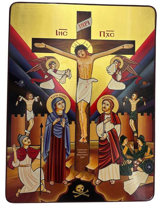 Coptic Icon The Crucifixion