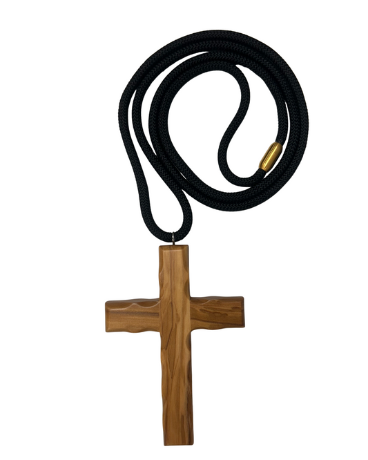 Olive Wood Cross Necklace (2)