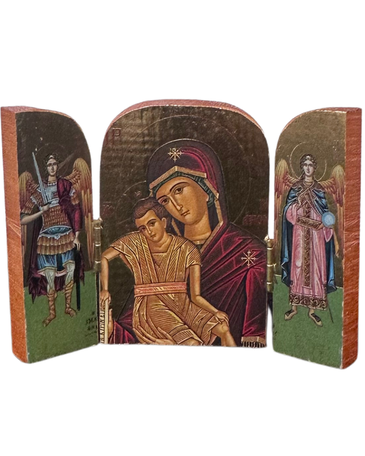 Geek Icon Greek Icon St. Mary Triptych style 1