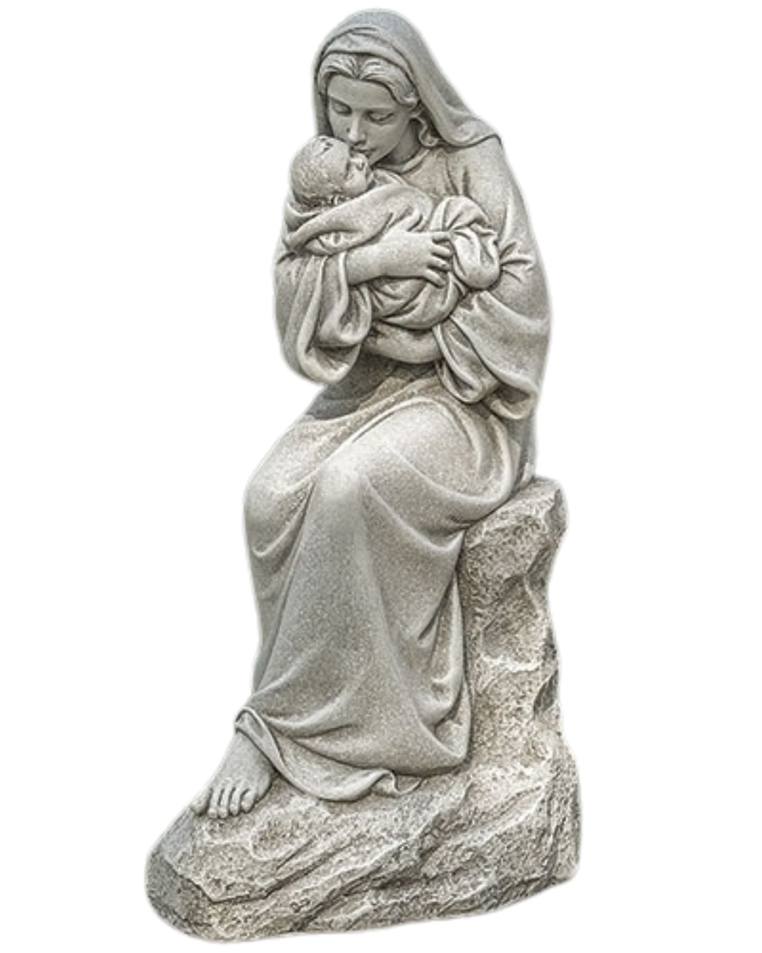 Mary Kissing baby Garden statue