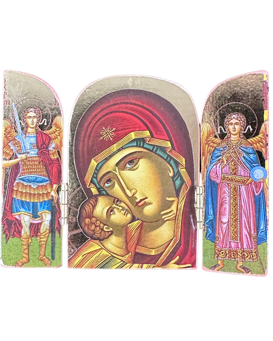 Geek Icon Greek Icon St. Mary Triptych style 6