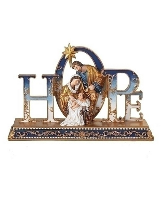 HOPE HOLY FAMILY BLUE & GOLD SCENE