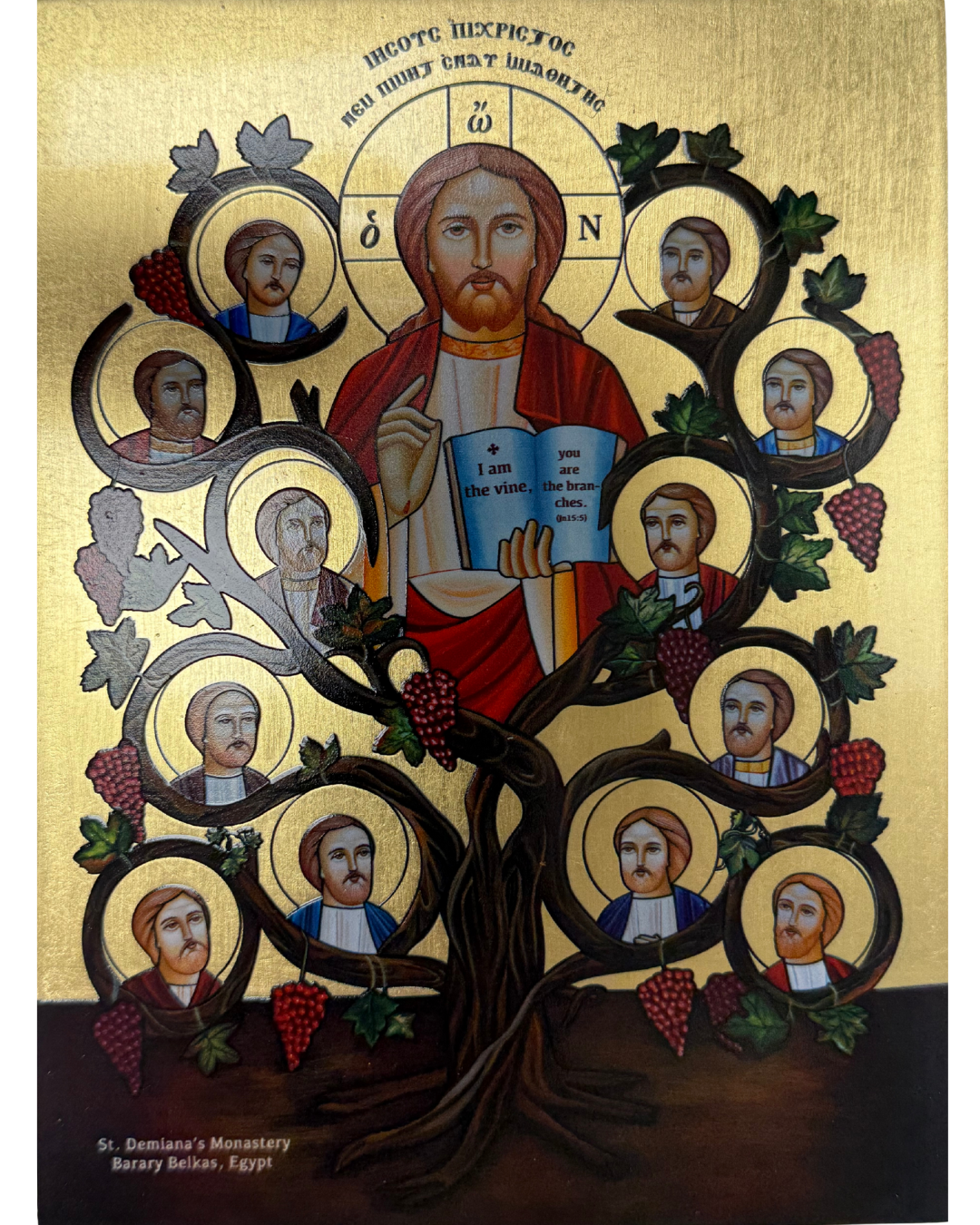 Coptic Icon The Vine – Saint Antony Gift shop