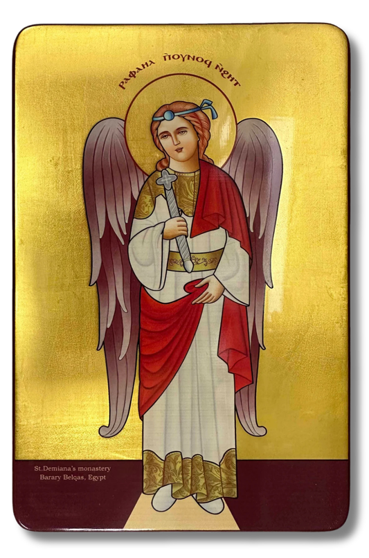Coptic Icon of Archangel Raphael Style II