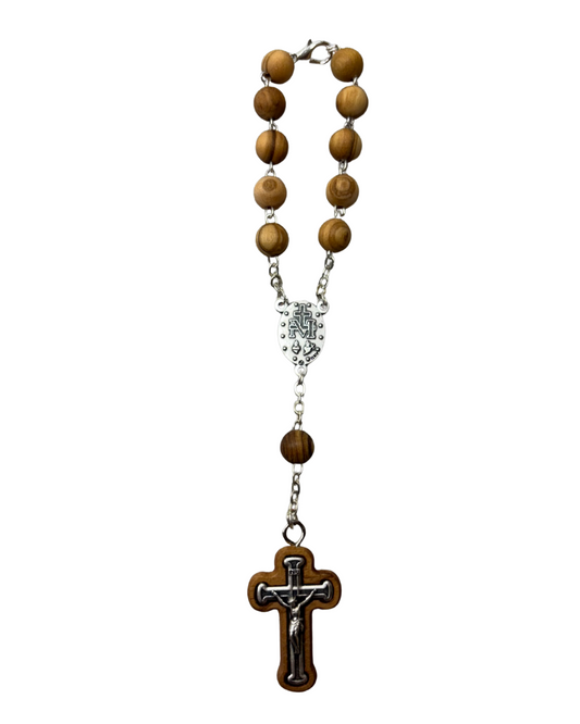 Olive Wood Car Rosary