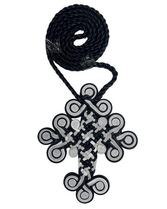 Coptic Leather Cross Necklace (Style XV)