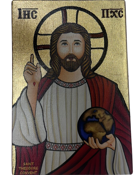 Handmade Coptic Icon of Jesus Christ