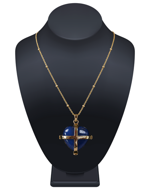 Heart Cross Necklace