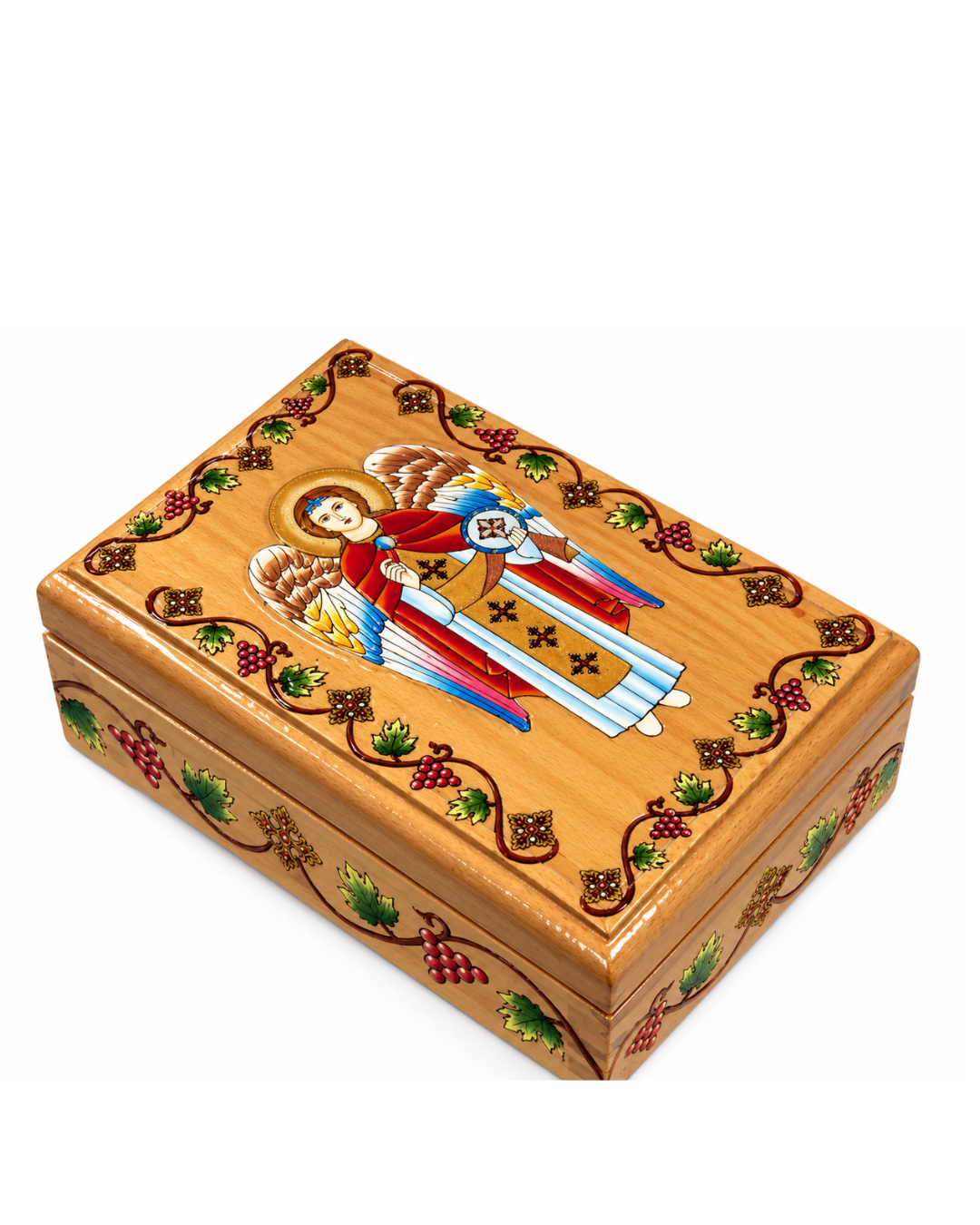 Archangel Gabriel wooden incense box